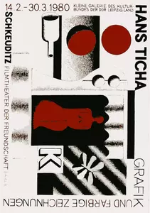 Affisch för konstutställning i Tyskland